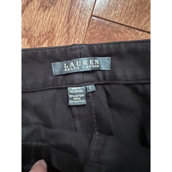 Lauren Ralph Lauren Classic Front Slant Pocket Black Trouser Pants Size 8 - Picture 2 of 6